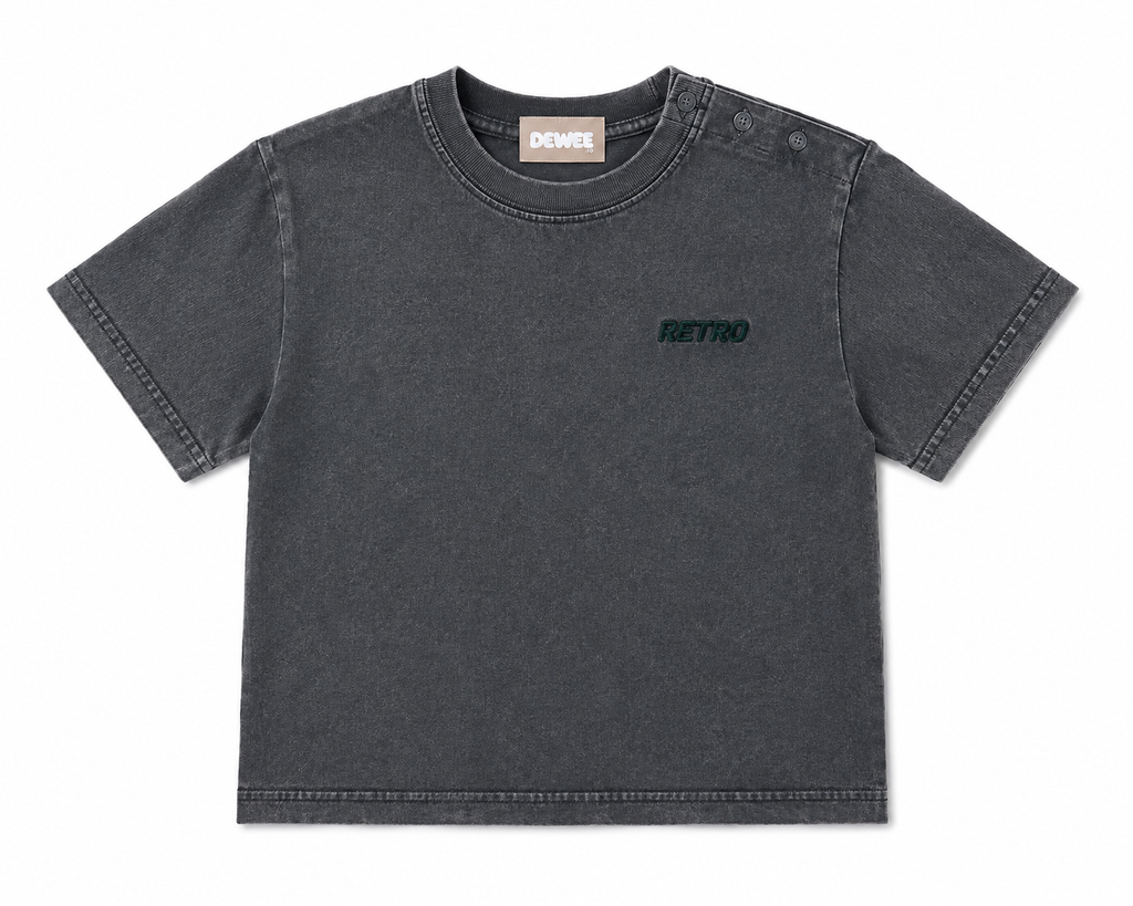Grey Cotton Boys Shirt
