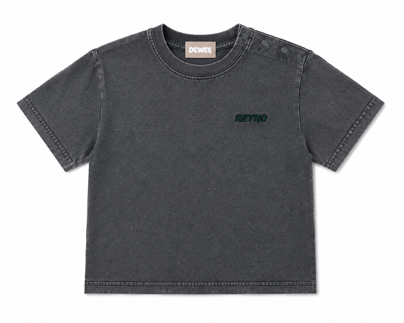 Grey Cotton Boys Shirt