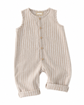 Beige Cotton Dungarees