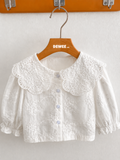 Lace Trim Long Sleeve Shirt